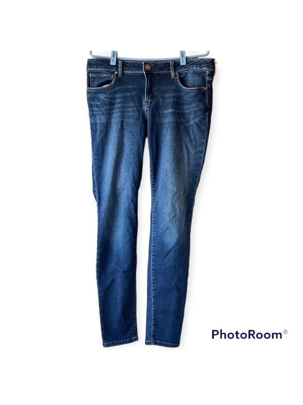 Bootlegger Skinny Midrise Dark Jeans Size 32
